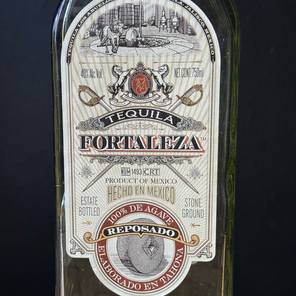 Fortaleza Tequila Reposado EMPTY BOTTLE & CORK - Picture 5 of 6